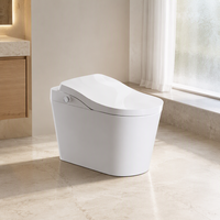 Couverture de toilette intelligente à chauffage instantané avec siège de toilette intelligent, lavage à l'eau chaude, séchage à l'air et télécommande