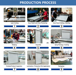 <span class=keywords><strong>Volets</strong></span> roulants de sécurité automatiques en alliage d'aluminium, modernes, durables et écologiques, à ouverture horizontale pour l'extérieur - Product Image 4