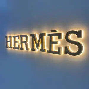 Luces de letras de canal, letreros de letras del alfabeto retroiluminados acrílicos, decoración Led para exteriores, publicidad, letrero de letras retroiluminadas personalizado