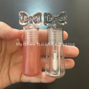 ISMAN Tubos <span class=keywords><strong>de</strong></span> Brillo Labial Mini <span class=keywords><strong>de</strong></span> 2.5ml con Diseño <span class=keywords><strong>de</strong></span> Lazo, Envases Vacíos para Colorete Líquido, Envases para Corrector en Rosa y Negro, Logotipo Personalizado - Product Image 2