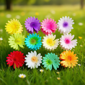 Fermaglio per capelli Angelina Two Tone Daisy da 7,5 cm, forcina colorata a forma di fiore per donne e ragazze - Product Image 3