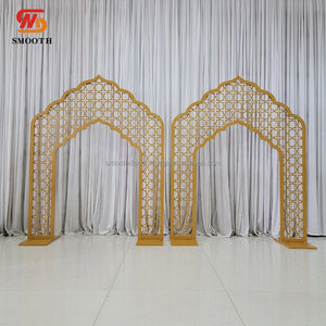 Suave gran oferta al por mayor Metal tallado boda arco telón de fondo decoración fiesta evento especial estante de exhibición - Product Image 1