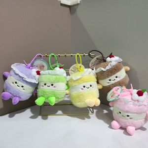 Groothandel Trendy Schattige Zachte Cake Pluche Hangende Pop Boba Cup Tas Hangende Ornament Sleutelhanger Pluche Speelgoed voor Cadeau Decoratie - Product Image 1