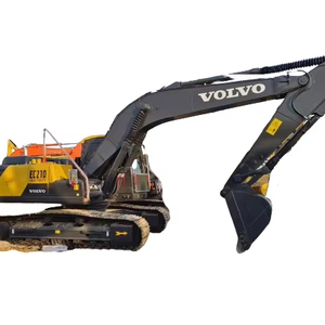 Prix bon marché Importation de pelle hydraulique diesel d'origine d'occasion de taille moyenne Volvo EC210D en excellent état de fonctionnement à vendre - Product Image 1