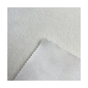 Tissu en polaire sherpa 100% polyester de qualité supérieure, épais, dense, résistant au rétrécissement, à motif brossé, pour manteaux et vestes - Product Image 4