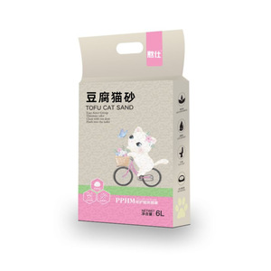 Tofu <b>Cat</b> Sand 6L Green Tea Scent Odor Detergent Low Dust <b>Cat</b> <b>Litter</b> - Product Image 5