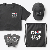 Set de Regalo Promocional para Empresas: Artículos Tecnológicos, Camiseta, Gorra de Béisbol, Bolsa con Cordón, Funda Refrigeradora para Latas, Pedido al por Mayor