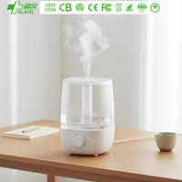 Humidificateur ultrasonique à brume froide électrique RUNAL, fonction ion négatif, lumière LED 7 couleurs, bruit <36dB, capacité 3,5L pour la maison