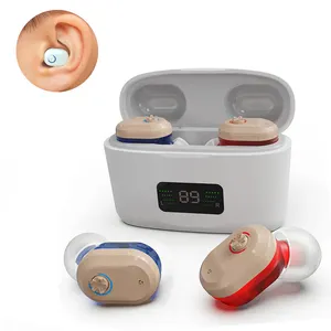 OEM ODM Health Elderly Care Supplies Mini CIC Ear Hearing Aid Amplifier Invisible Hearing Aids Rechargeable For The Deaf Seniors