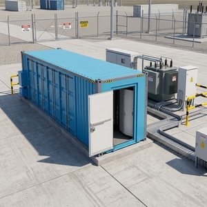 Sistema de Contenedores BESS SOLAR Industrial de 1MWh, Baterías de Iones de Litio de 1MWh, 2MWh, 5MWh, 10MWh, Contenedor BESS, Batería Solar - Product Image 1