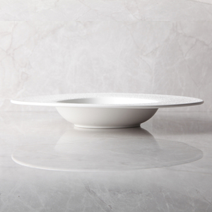 Poterie sur mesure plats créatifs Restaurants haut de gamme vaisselle en porcelaine <span class=keywords><strong>contemporaine</strong></span> ronde Unique vaisselle <span class=keywords><strong>assiette</strong></span> à pâtes - Product Image 4