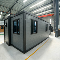 Maison portable, maison conteneur pliable, maison préfabriquée, maison préfabriquée pour villa, bar extérieur