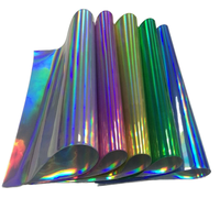 Film de transfert holographique laser coloré générique, feuille de marquage à chaud effet écailles de poisson pour leurres de pêche, matériau PET