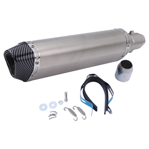 Chmotor 470มม. ท่อไอเสียมอเตอร์ไซค์หนีท่อสำหรับ kawasi <span class=keywords><strong>Ninja</strong></span> 650 Tmax 500 Tmax 530 <span class=keywords><strong>Suzuki</strong></span> Gw250 ATV Dirt PIT BIKE - Product Image 5