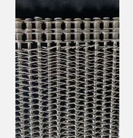 Courroie spirale en maille d'acier inoxydable tissée sur mesure pour l'industrie alimentaire, pour fours de cuisson et de durcissement des céréales, et recuit industriel