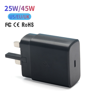 <span class=keywords><strong>Cargador</strong></span> HNT Factory de 25W <span class=keywords><strong>45W</strong></span> Tipo-C, Carga Rápida PD, Adaptador de Pared USB-C para Teléfono Celular con Cable para <span class=keywords><strong>Samsung</strong></span> S22/<span class=keywords><strong>S21</strong></span>/S20 <span class=keywords><strong>Ultra</strong></span>, Enchufes EU, US, UK - Product Image 1