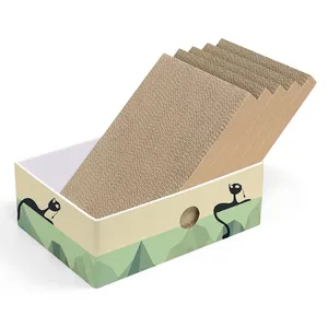 Картонная коробка для кошачьих когтеток высокого качества, 5 шт./упаковка