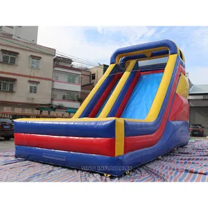 22' high single lane kids inflatable dry slide made of 0.55mm pvc tarpaulin from China inflatable manufacturer