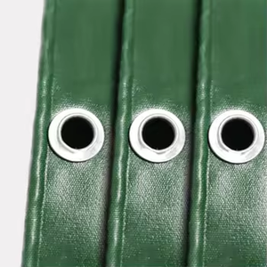 Bâche en PVC de haute qualité, couleur verte, imperméable, logo personnalisé imprimé, bâche en PVC stabilisée aux UV pour usage industriel - Product Image 4