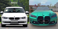 Kits de carrosserie M3 G80 pour BMW Série 3 2013-2019 F30 F35, kit carrosserie large M3 G80 2023, pare-chocs, ailes, calandre, jupes latérales