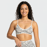 Nouveau soutien-gorge de yoga sans couture en Spandex/Nylon à imprimé léopard et blocs de couleur, avec bretelles absorbant les chocs, pour le sport et l'extérieur