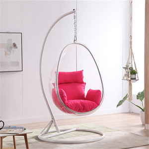 เก้าอี้ทรงไข่แบบแขวนอะคริลิกใส ดีไซน์โดดเด่น เหมาะสำหรับห้องนั่งเล่น - Product Image 6