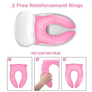 Bambini Scherza il Bambino Pieghevole Pastiglie di Viaggio sedile del water Portatile Riutilizzabile Sedile del Water Per Potty Training di Sicurezza toilet seat Covers - Product Image 2