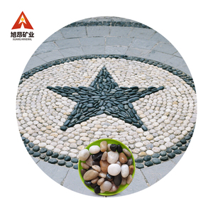 Đen đánh bóng đá tự nhiên <span class=keywords><strong>cobbles</strong></span> và sông sỏi-sinh thái thân thiện bền ngoài trời cảnh quan trang trí nội thất - Product Image 2