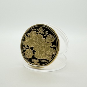 Pirate Treasure Skeleton Gold Board Game Children's <span class=keywords><strong>Scavenger</strong></span> Hunt Props Chapeado De Metal Moedas Comemorativas Recompensa Presentes Segredo - Product Image 4