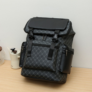 Unisex Premium PU Waterproof Business Laptop <b>Backpack</b> <b>Large</b> Capacity Anti Theft Travel Slim Durable Zipper Interior Zipper - Product Image 1