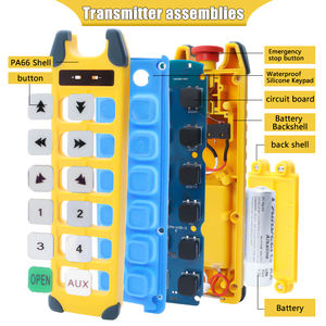 Appareil de télécommande radio abordable 2 émetteurs 1 récepteur Modèle de contrôle standard Grue d'alimentation - Product Image 5