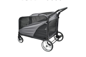 Carro para perros grandes, cochecito de almacenamiento grande para mascotas, cochecito de gran capacidad para mascotas con 4 ruedas - Product Image 2