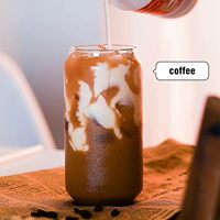 Gobelet à paille en verre borosilicate personnalisé de 12 oz/16 oz, vente en gros, gobelet à bière avec couvercle en bois de bambou et paille en verre