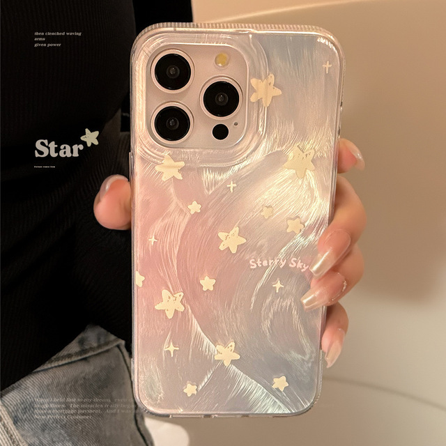 Custom Design Protective IMD Double Layer Star Phone Case 3D Printing Phone Cover for iPhone 12 13 14 15 16 17Pro Max