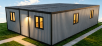 Maison conteneur extensible de 30 pieds à toit plat, maisons préfabriquées, maisons amovibles avec design personnalisé