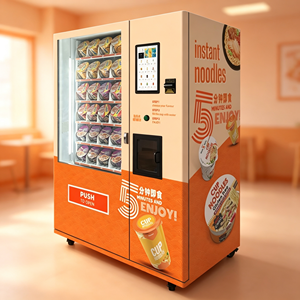 เครื่องจำหน่ายสินค้าอัตโนมัติแบบหน้าจอสัมผัสขนาด 15.6 นิ้ว สำหรับบะหมี่กึ่งสำเร็จรูป พร้อมเครื่องจ่ายน้ำร้อน รองรับ Wifi 4G อุปกรณ์จำหน่ายราเมนอัจฉริยะ - Product Image 1
