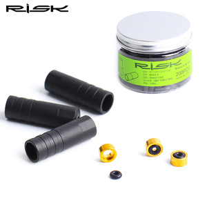 Tapón de Extremo de Cable de Freno para Bicicleta RISK de 4/5 mm con Anillo de Sellado, Piezas a Prueba de Polvo, Extremo de Tubo de Cable Exterior para Bicicleta de Montaña y Carretera, Cambio de Marchas y Freno - Product Image 3
