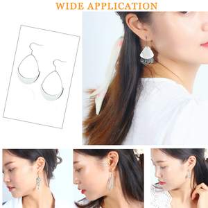 20G küçük saf titanyum küpe takı yapımı için balık iğneleri DIY küpe bulguları hipoalerjenik kanca küpeler yapma kiti - Product Image 4