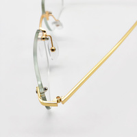 Monture de lunettes en métal RD-OS01 unisexe de l'usine de Taizhou marché asiatique vente chaude lunettes sans monture pour unisexe et affaires