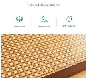 Alfombrillas <span class=keywords><strong>Tatami</strong></span> para dormitorio, sala de estar y alfombrillas de ratán de viaje, alfombrillas de escalada XPE para oración y picnic - Product Image 3