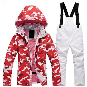 AQTQ Veste et pantalon <span class=keywords><strong>de</strong></span> ski chauds et imperméables Snowboard Outdoor Girls Boys Snow Wear Combinaisons <span class=keywords><strong>de</strong></span> ski <span class=keywords><strong>pour</strong></span> enfants - Product Image 6