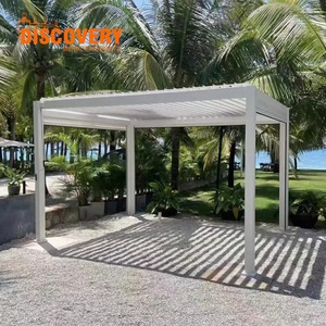 Pérgola de Aluminio Impermeable |   Pérgola Exterior <span class=keywords><strong>con</strong></span> Rejillas para Jardín, Patio, Proyectos Hoteleros - Product Image 3