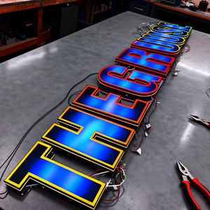 Letras de Canal <span class=keywords><strong>LED</strong></span> RGB que Cambian de Color, Letrero Luminoso Programable a Todo Color, Suministro de Fábrica - Product Image 6