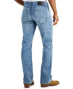<span class=keywords><strong>Jeans</strong></span> skinny à jambe droite personnalisés de haute qualité pour hommes <span class=keywords><strong>Jeans</strong></span> en cuir bleu à la mode pour hommes - Product Image 2