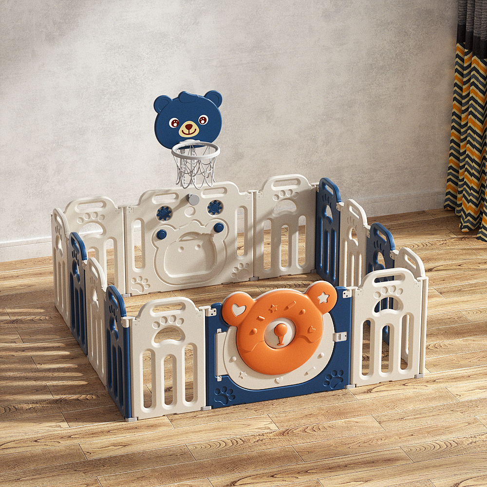 Yellow Blue Playpen 12+2