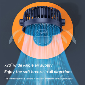 Ventilatore da tavolo USB piccolo, silenzioso e portatile, con rotazione a 360° °   Ventilatore Personale Regolabile per Casa, Ufficio, <span class=keywords><strong>Auto</strong></span>, Viaggi e Attività all'Aperto - Product Image 3