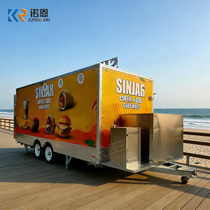 Camion de restauration mobile sur mesure à <span class=keywords><strong>double</strong></span> essieu entièrement équipé pour la vente de poulet frit, de hamburgers et autres plats - Product Image 1