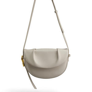 Bolso de Mano Desmontable de Cuero Genuino con Gran Capacidad, Diseño Simple, Cierre de Cremallera y Opción Abierta - Product Image 4