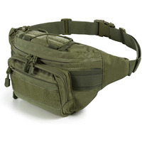 Sac de taille tactique EDC, sac banane imperméable, poche de ceinture Molle pour l'extérieur