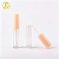 Tube de brillant à lèvres rond transparent, emballage pour tube de couleur à lèvres, échantillon de maquillage, tube vide pour fard à paupières liquide, personnalisation prise en charge